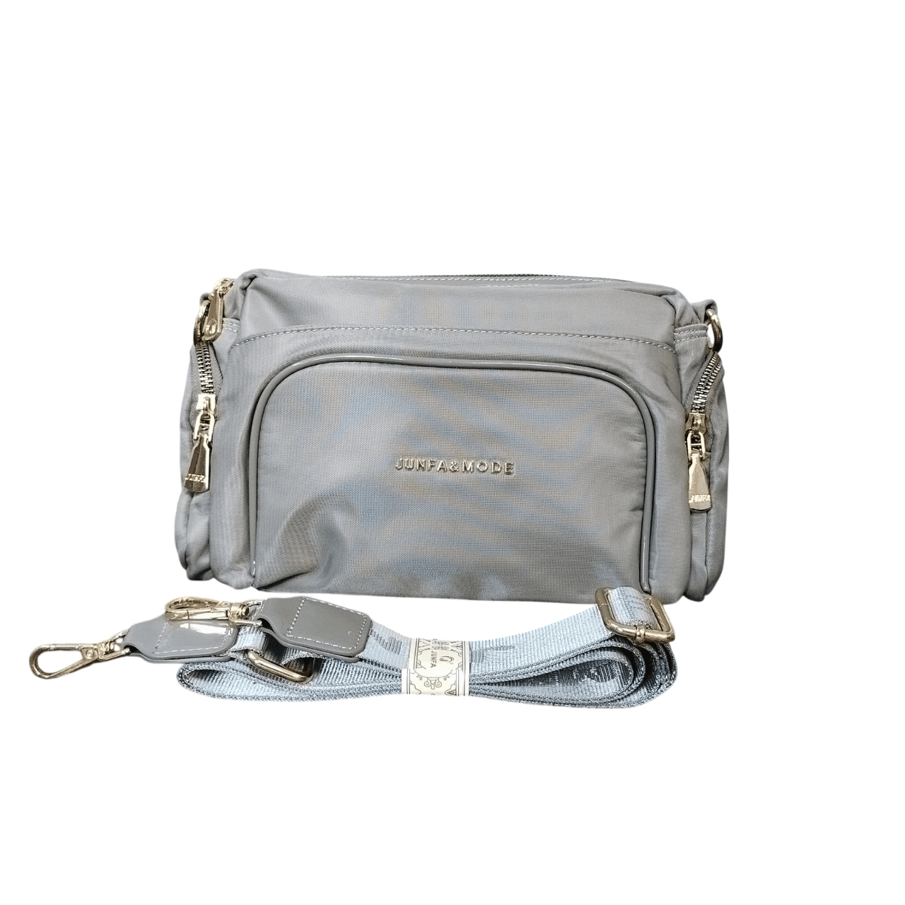 JUFNA Taupe Breeze Crossbody Bag - 10.5"x 6.5"