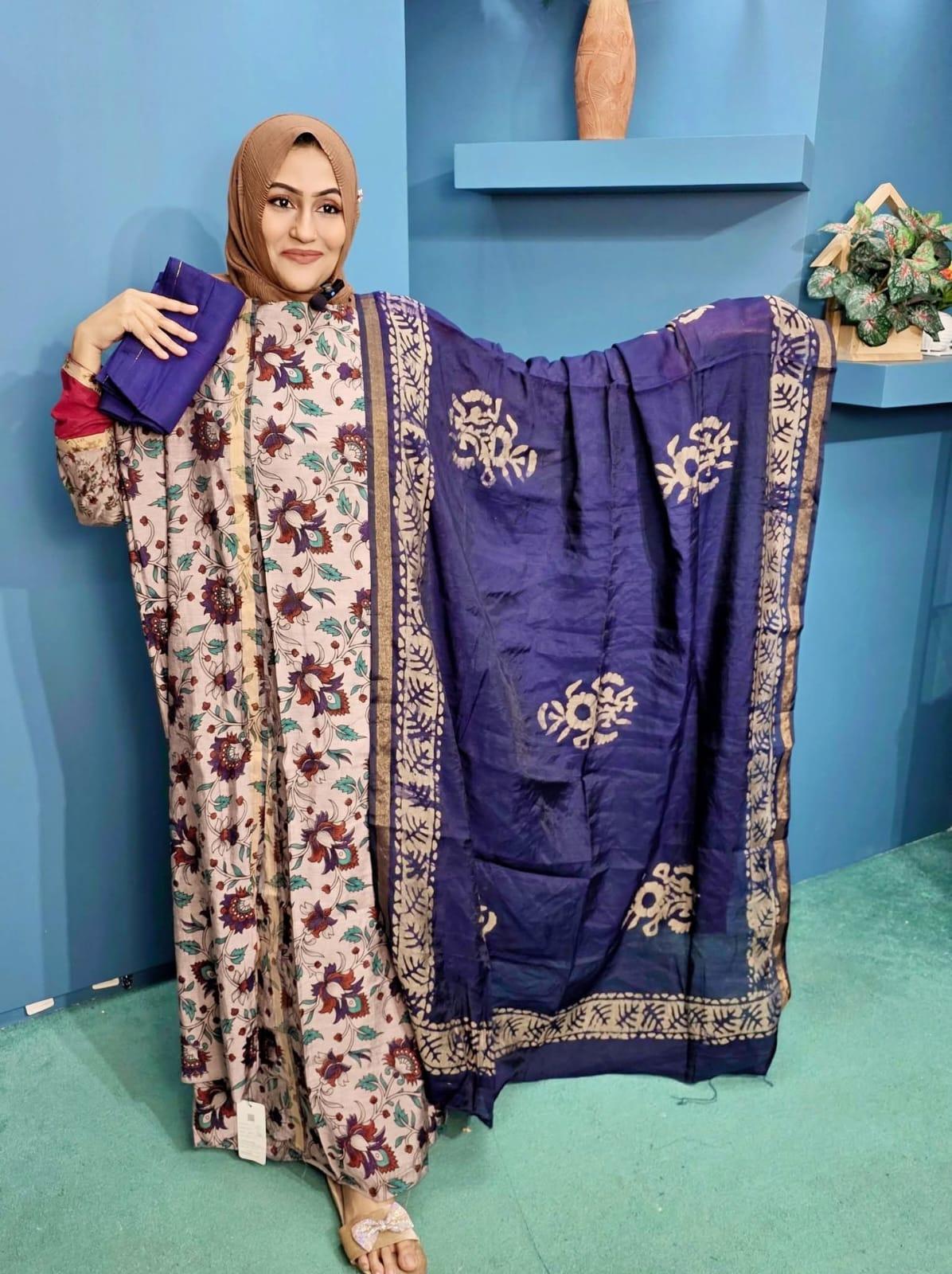 Moheswari Cotton Silk Three Pirce (SF: 0012)