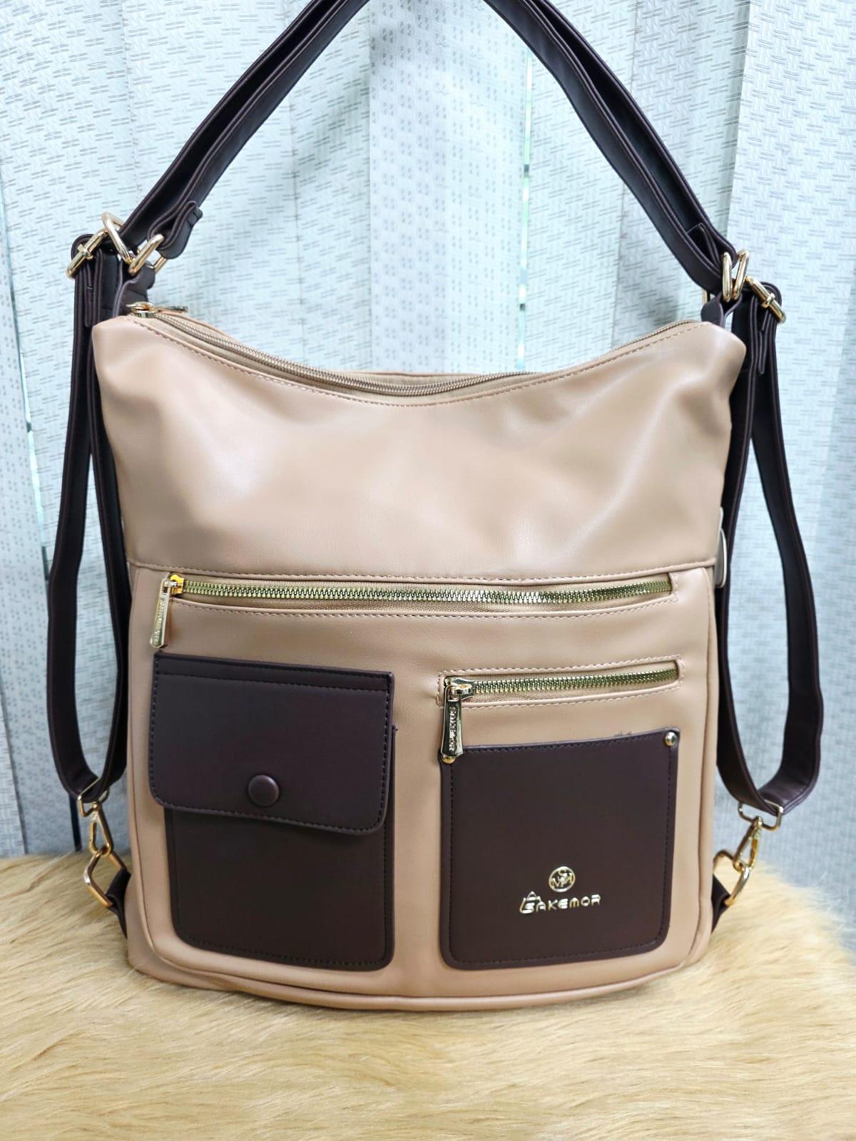 Sakemor Brand Leather Tote Bag