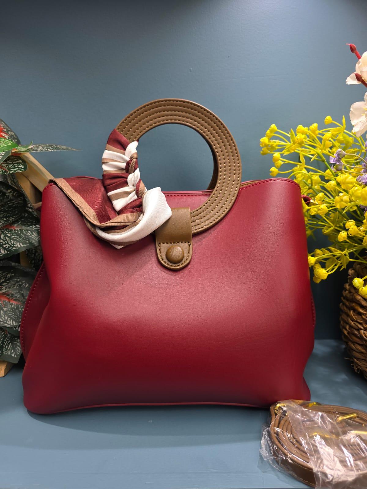 Osamilam Brand Luxurious Hand Bag with Long Belt (8637)