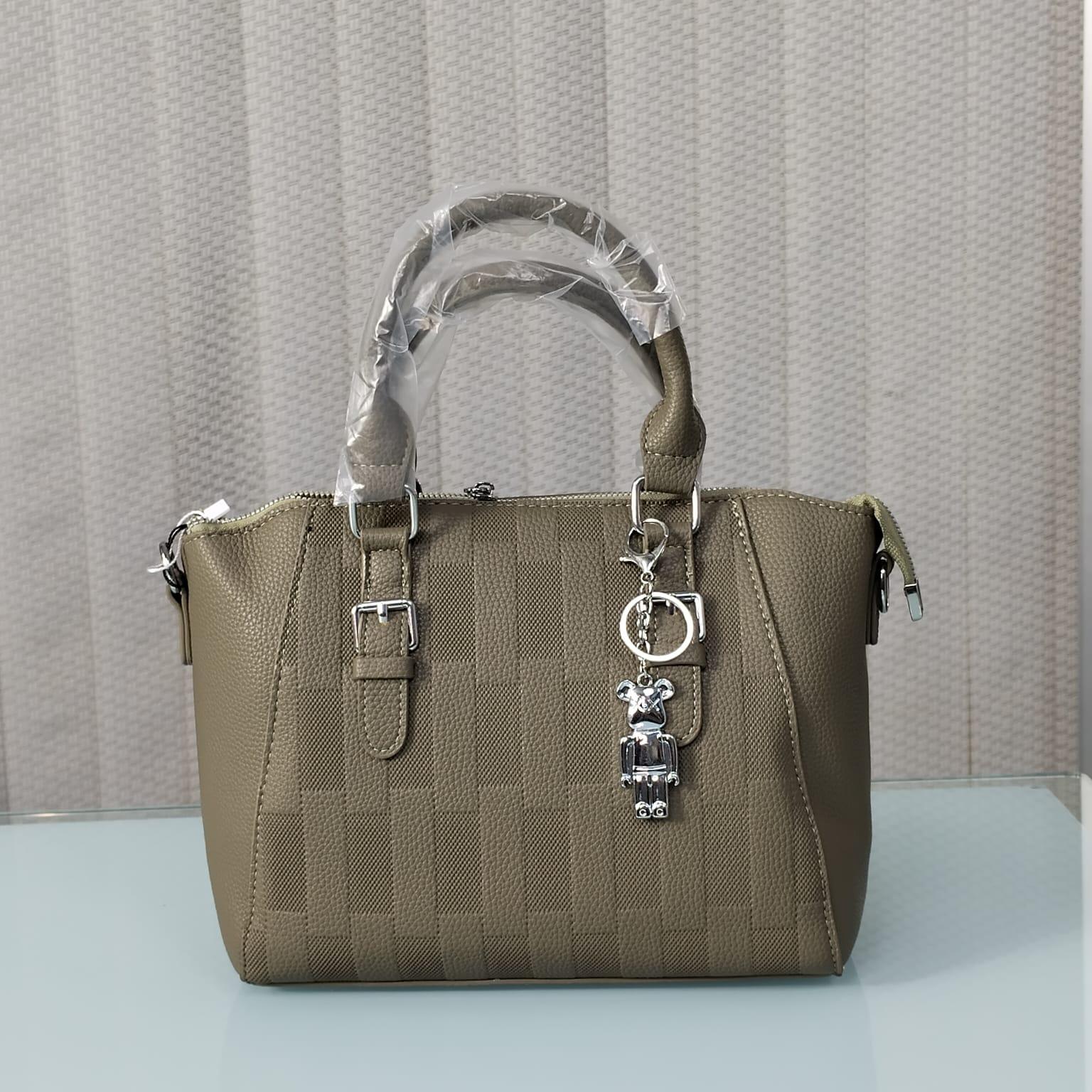 Premium Leather Handbag with Long Belt (10" x 8.5")