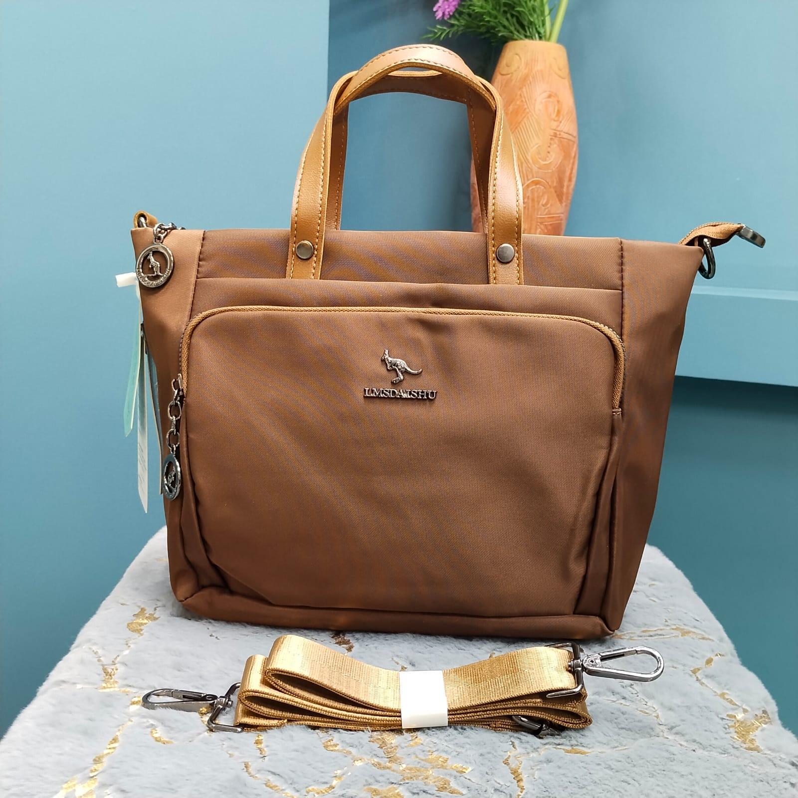 LMSDAISHU Brand Fabric Handbag with Long Belt (8603)