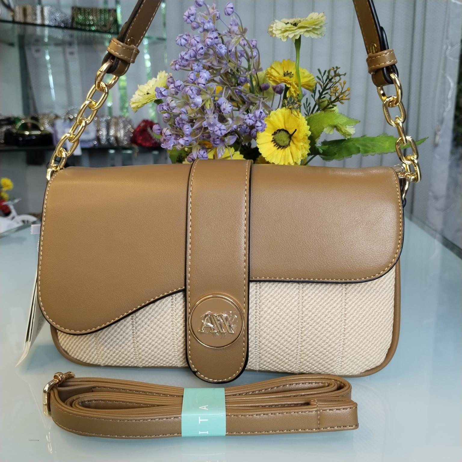 Miss Alita Brand Lusarious Leather Hand Bag – Khaki