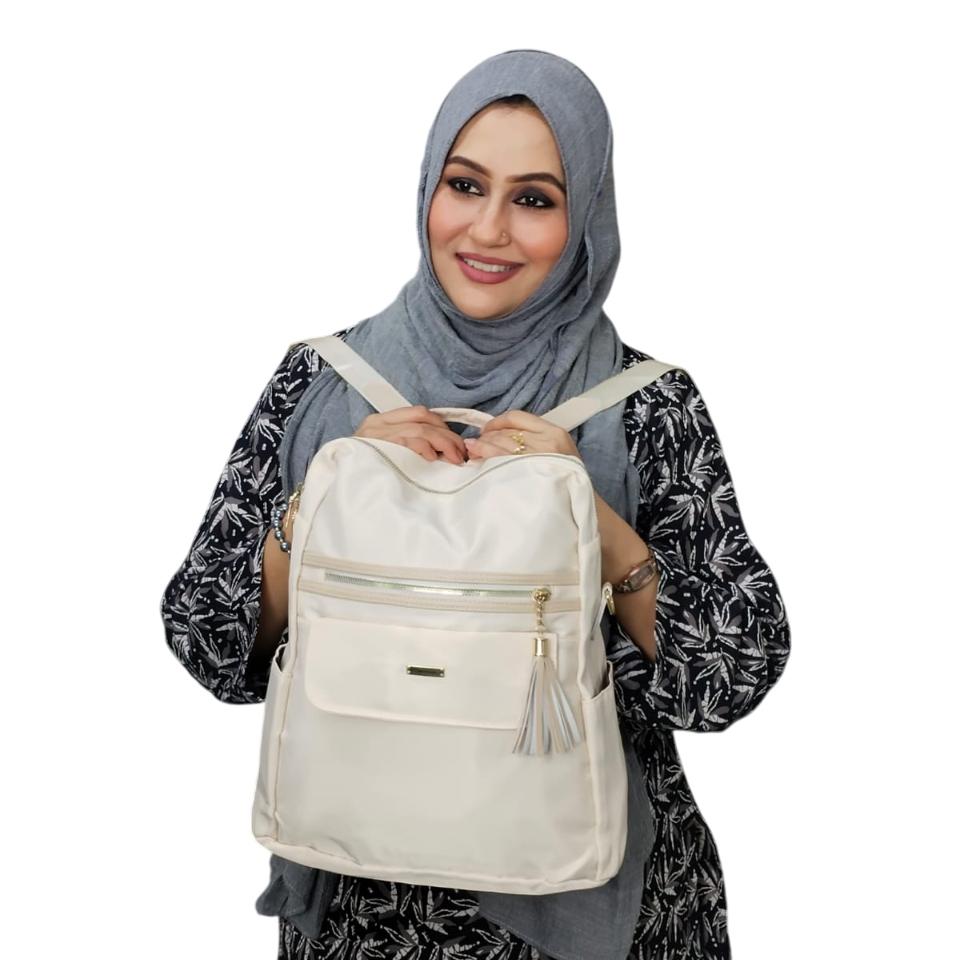 Premium Fabric Shoulder Bag & Backpack - 14"/10.5"