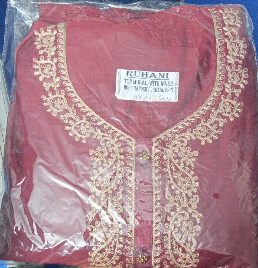Indian Ruhani Top Model Extra premium Three piece