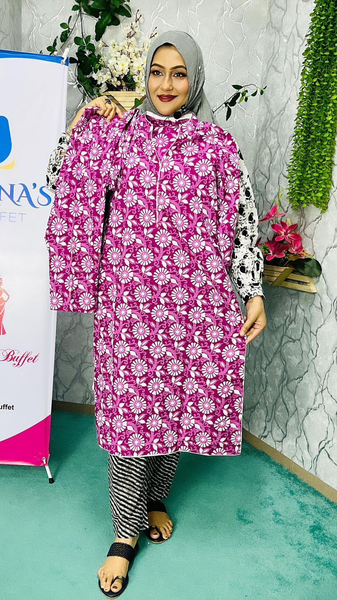 Two Piece CO ORDS Cotton Dress Comfortable Dress Stylish Dress  (SP-1200)
