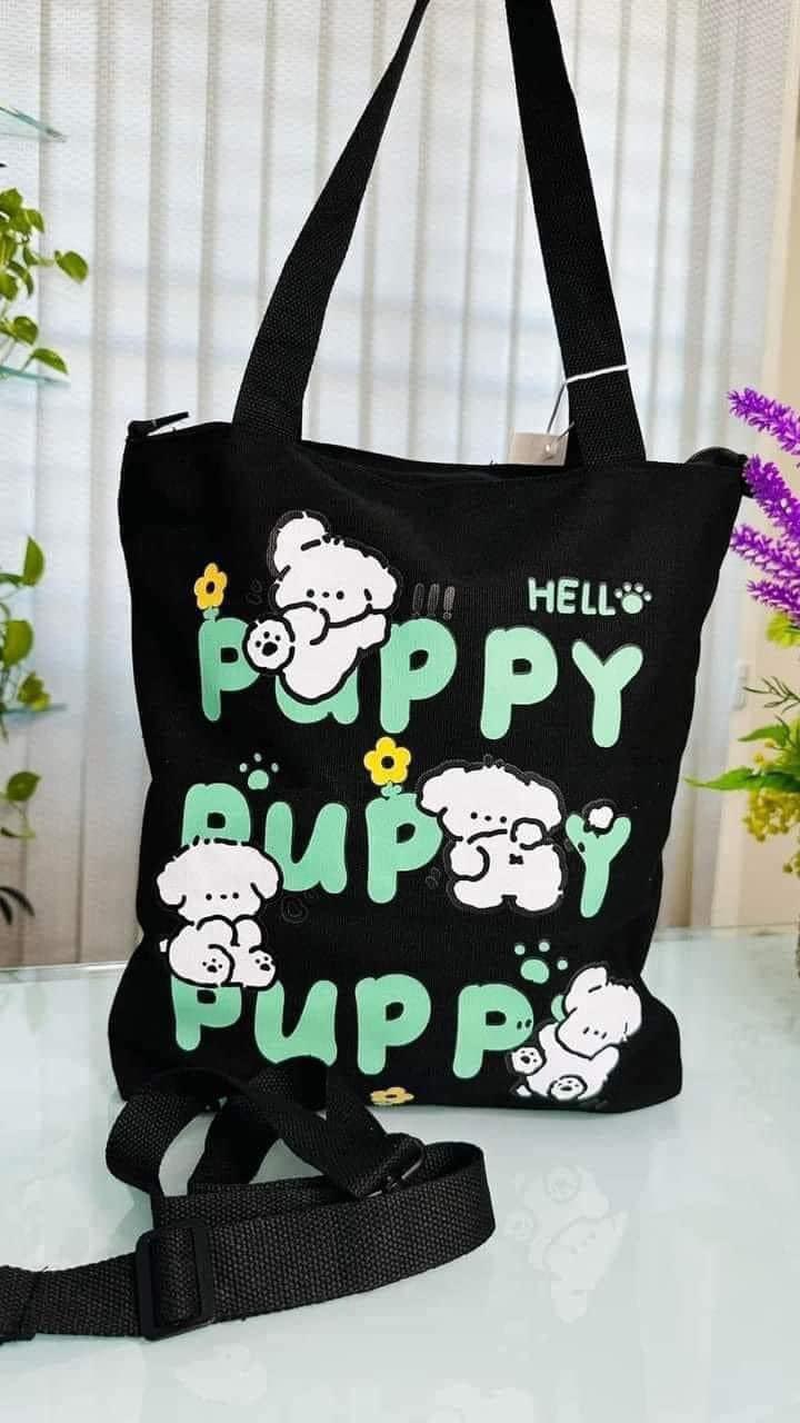 Hello KeKe Original Chinese Fabric TOTE Bag Puppy Fabric Bag (SP-990)