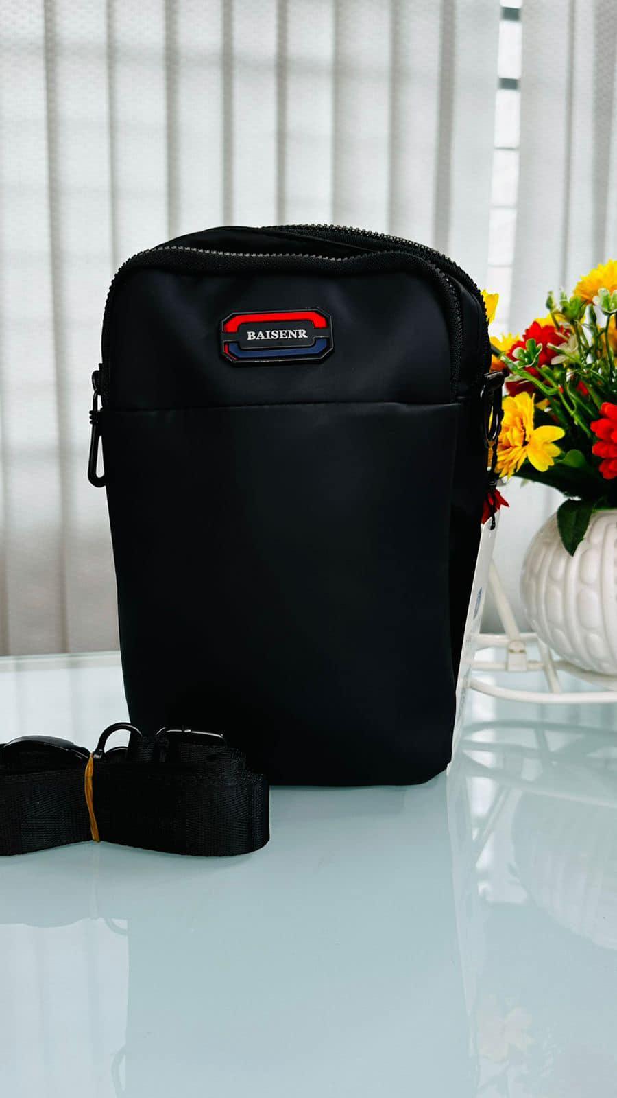 BAISENR UI Smooth Leather Mobile Bag for Men & Woman
