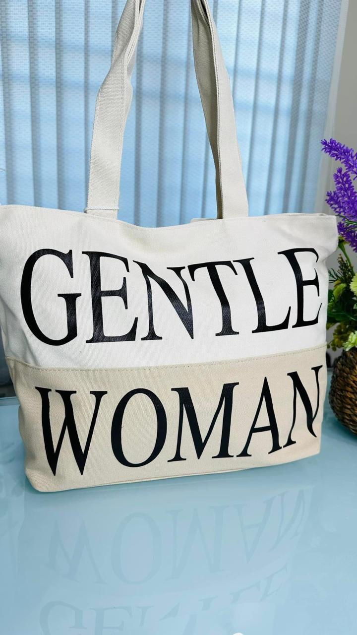 GENTLE WOMAN Fabric Big TOTE Bag Hello KeKe Brand (SP-1080)