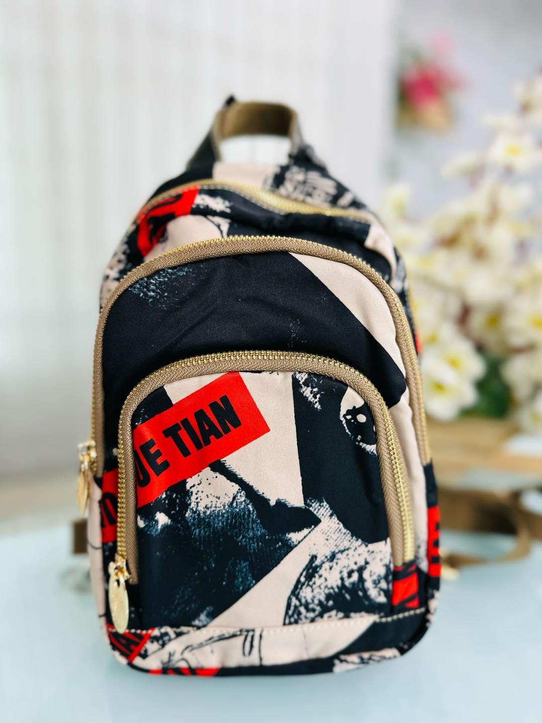 Backpack Printed Parachute Fabric Bag
