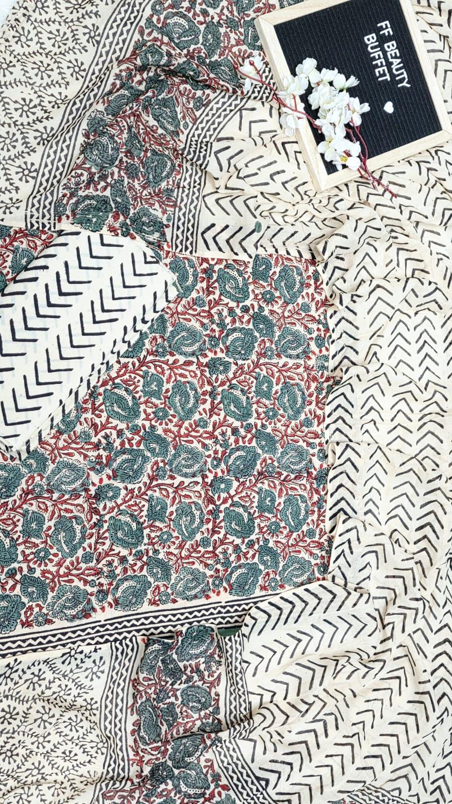 Indina Original Kalamkari Three Piece 