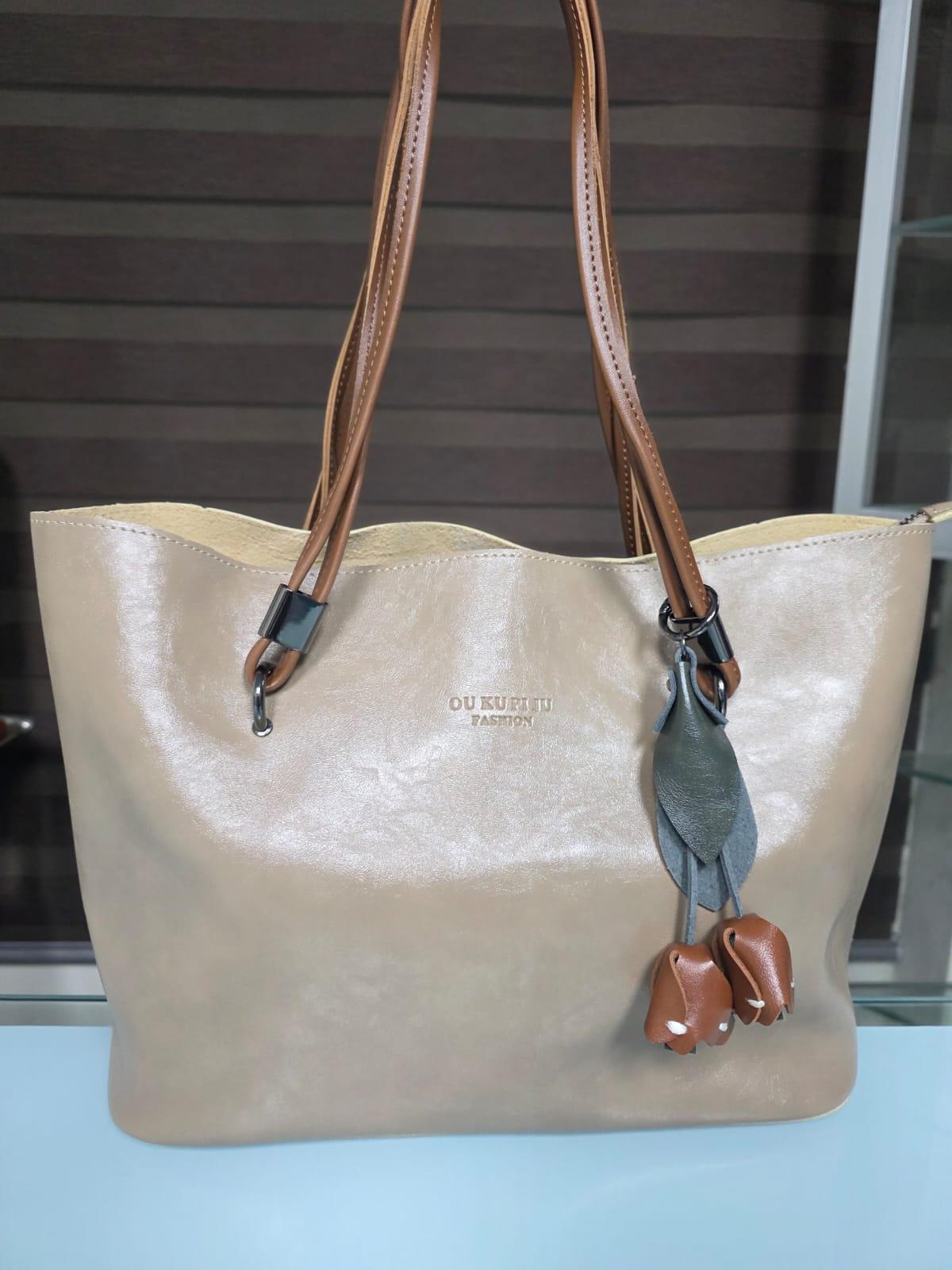 OUKUPIJU Fashion Premium Leather Tote Bag