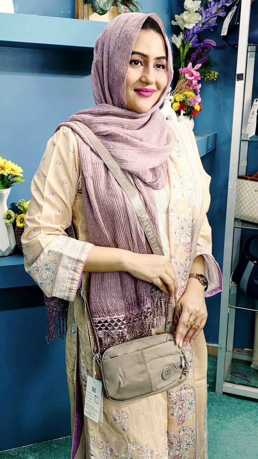 JIEHANG Brand Premium Fabric Crossbody Bag
