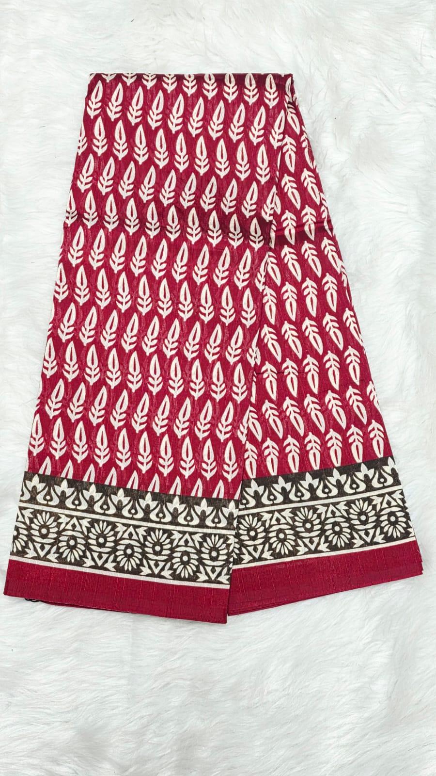 Tussar Cotton Saree