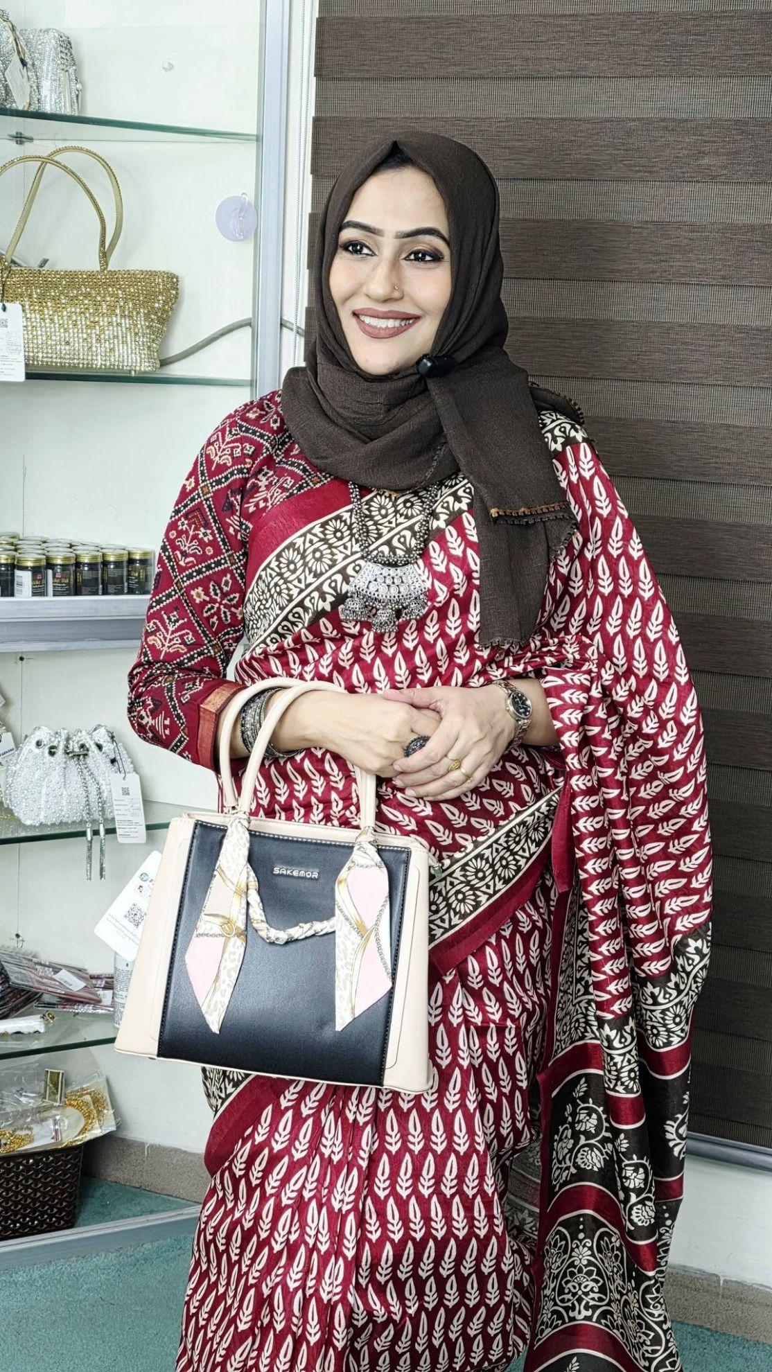 SAKEMOR Brand Premium Leather Hand Bag