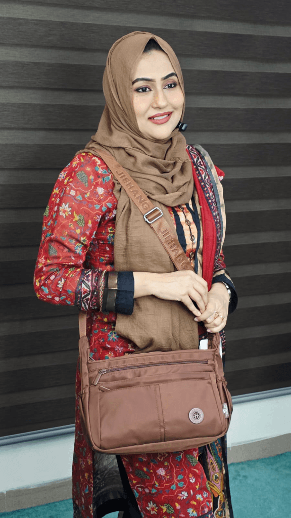 JIEHANG Brand Premium Fabric Crossbody Bag